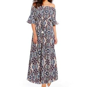 Gibson Latimer Off Shoulder Maxi, Size Small